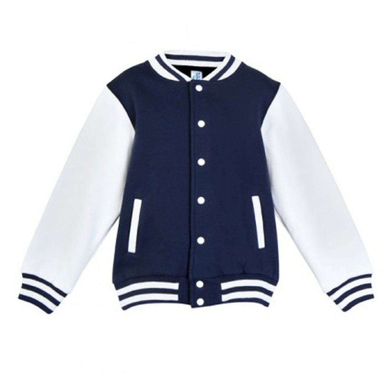 Navy blue and new arrivals white letterman jacket