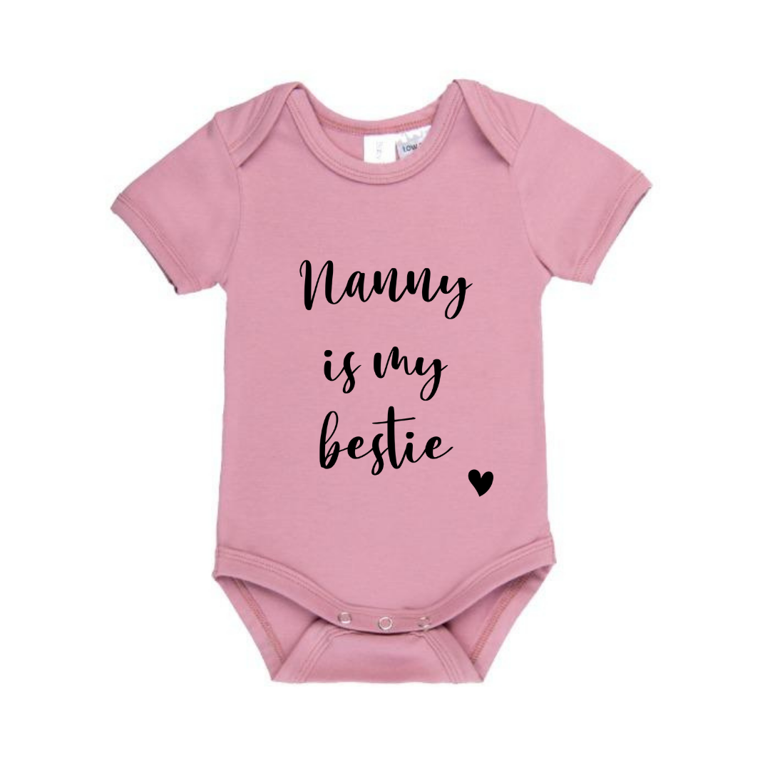 MLW By Design - Nanny Is My Bestie Bodysuit | Various Colours