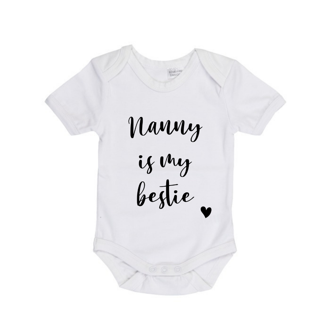 MLW By Design - Nanny Is My Bestie Bodysuit | Various Colours