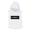 MLW By Design - Personalised Banner Name Sleeveless Hoodie | Black or White