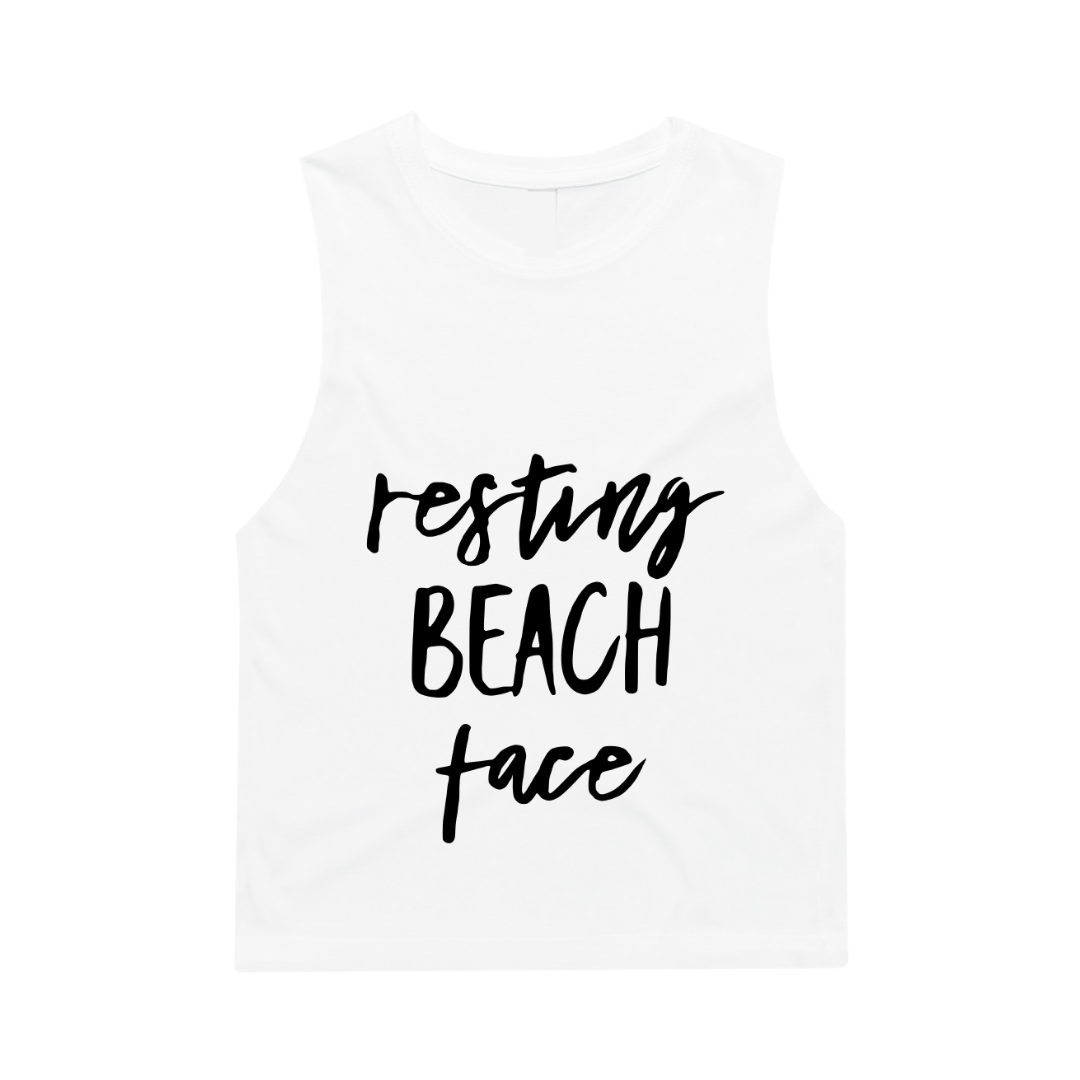 MLW By Design - Resting Beach Face Tank | Various Colours