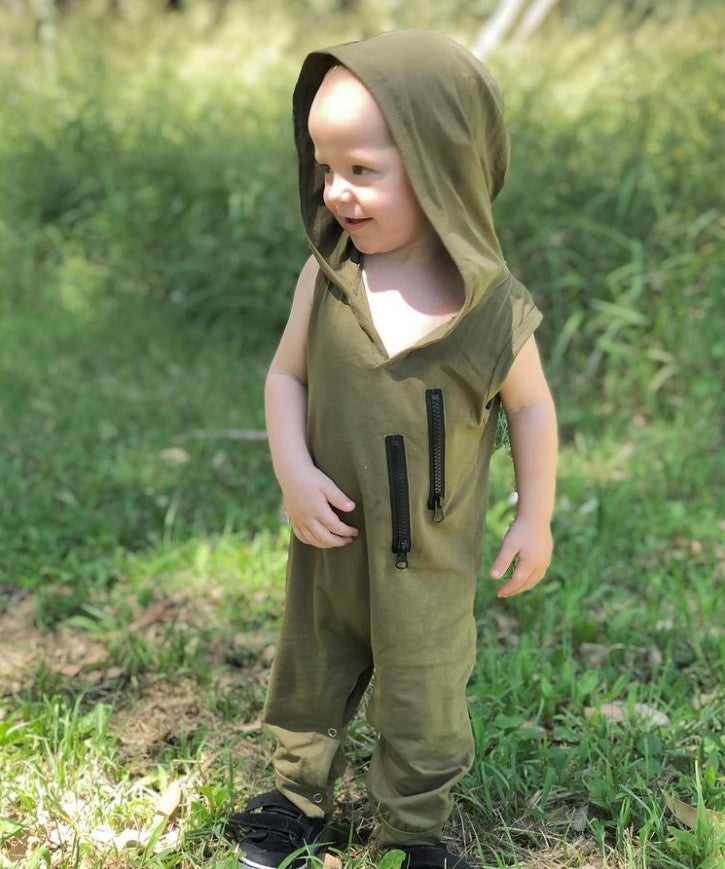 Zayne Romper | Khaki