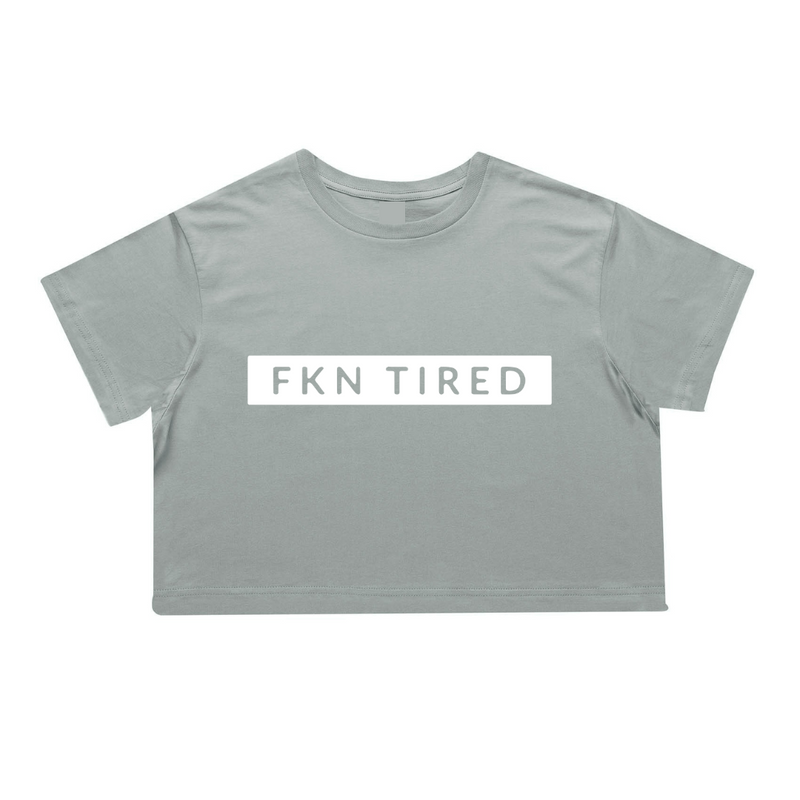 MLW By Design - FKN Tired Mum Crop Tee | Various Colours