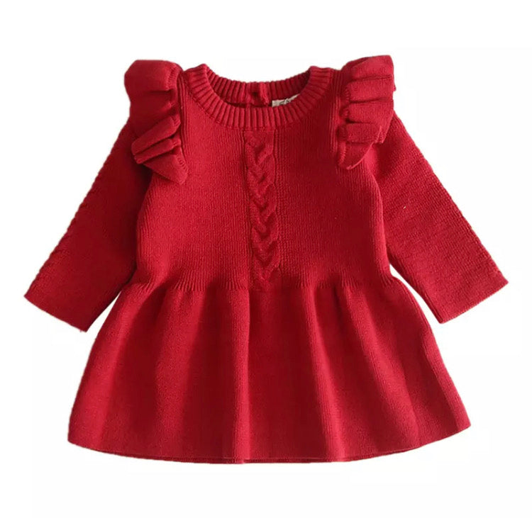 Anastacia Winter Dress | Red