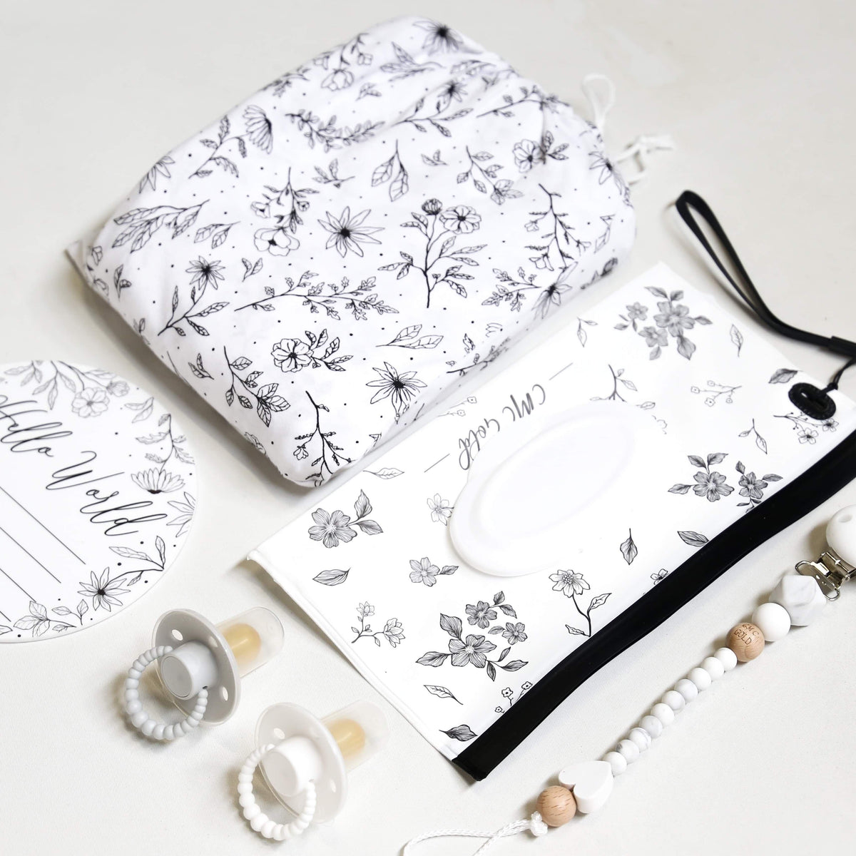CMC GOLD - Birth Bundle Calla Floral Swaddle Set