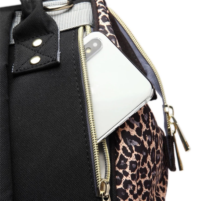 Nappy Bag  Leopard Diva | Red