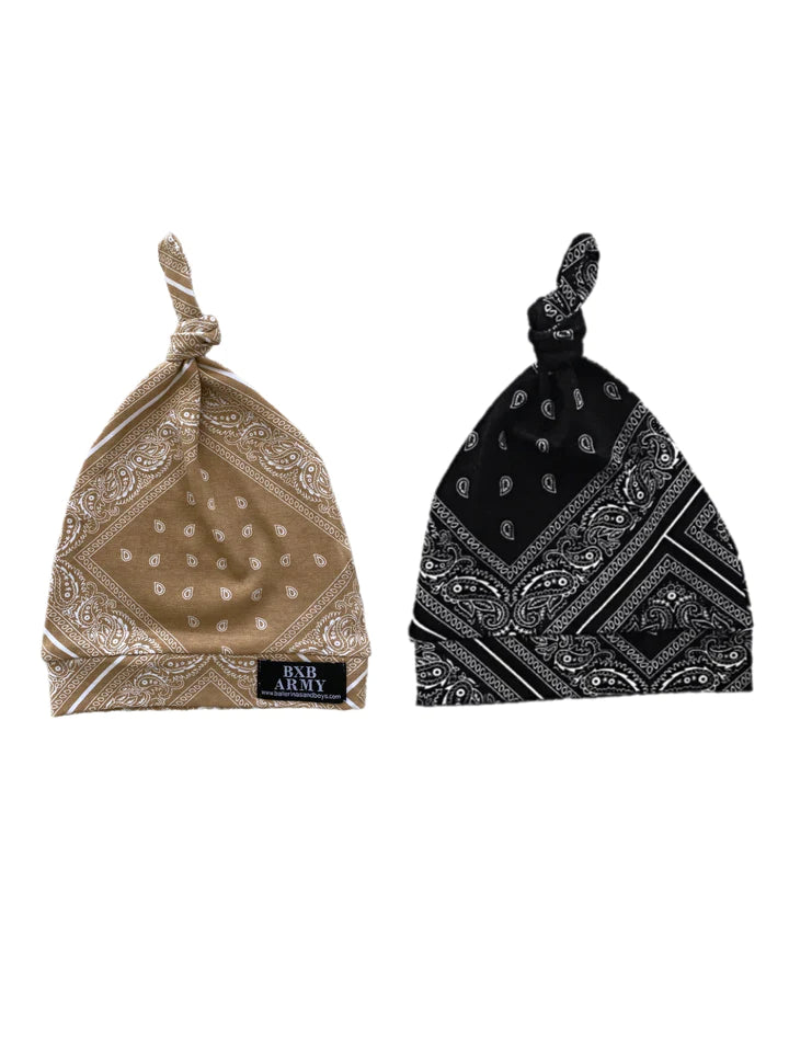 Ballerinas and Boys - Bandana Print Baby Beanie | 2 Colours