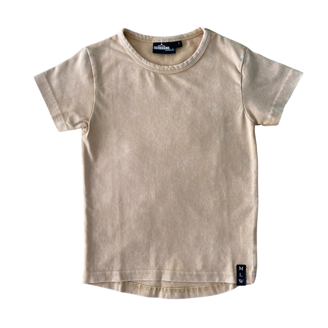 MLW By Design - Basic Stonewash Tee | Sand