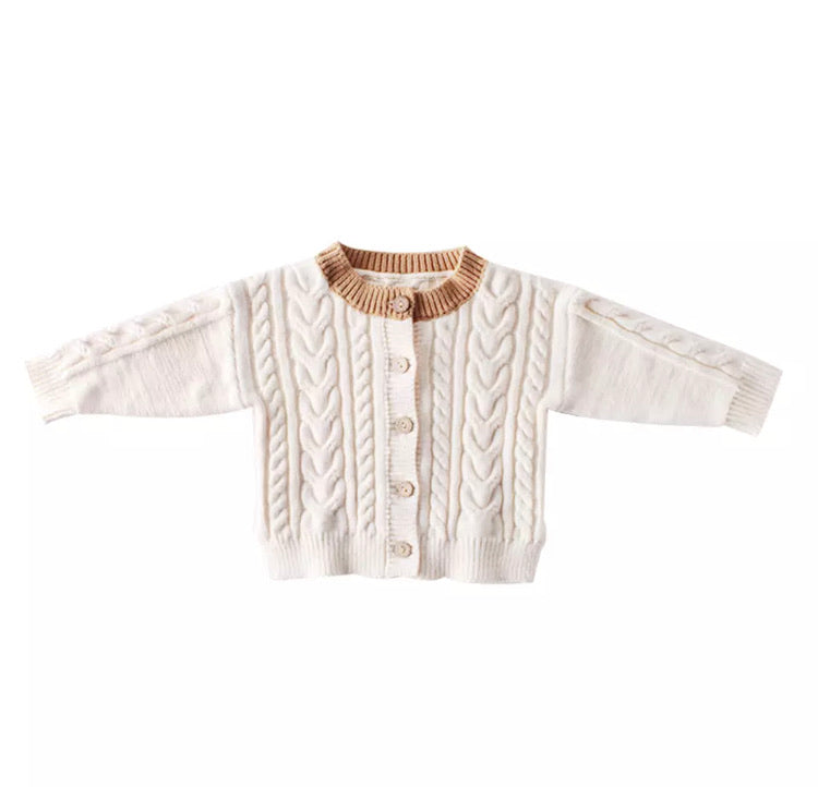 Cable Knit Cardigan | Cream