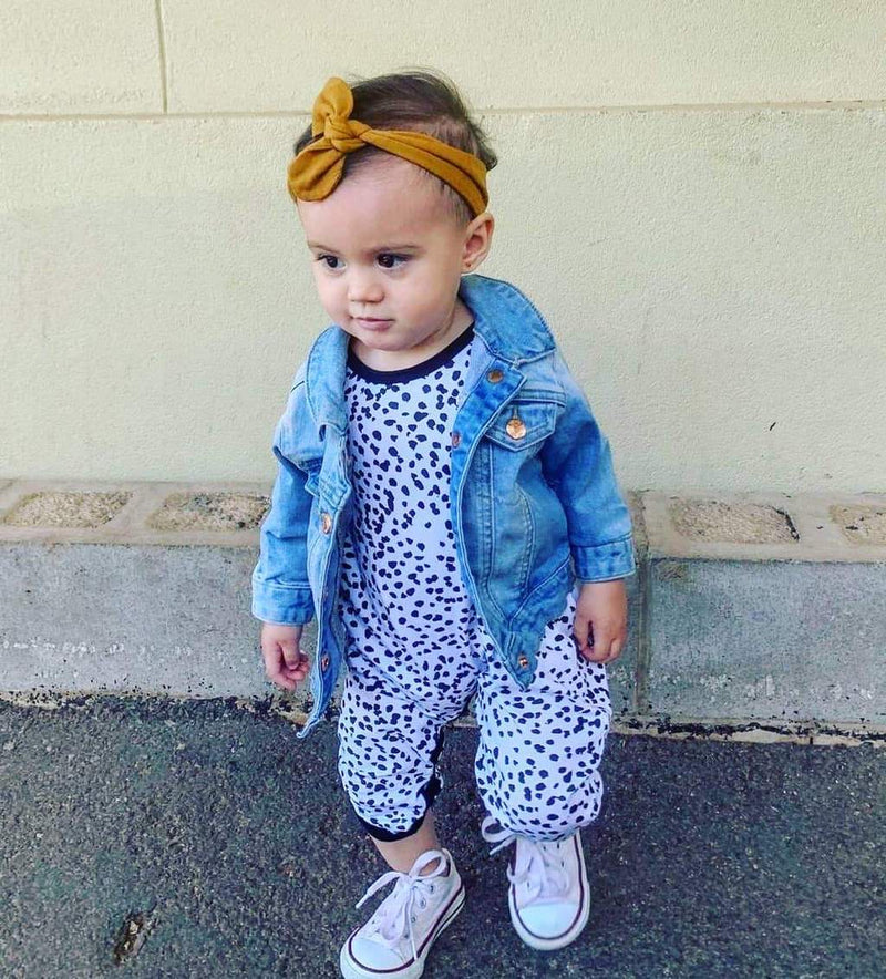 Winter and Raven - Printed Romper