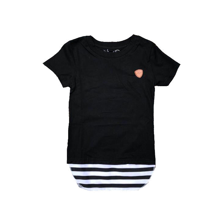 Carrington Kids - Stripe Tall Tee | White or Black