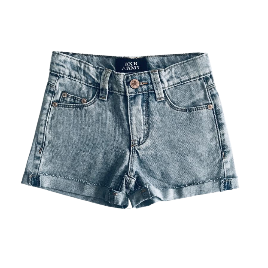 Ballerinas and Boys - Light Blue Wash Frayed Shorts