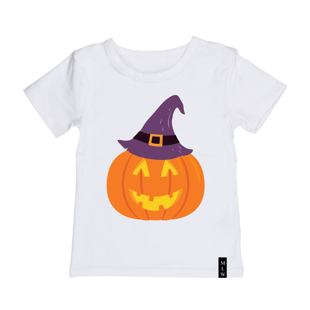 MLW By Design - Pumpkin Tee | White