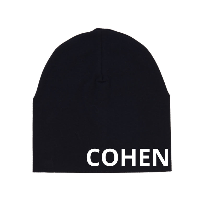 MLW By Design - Personalised Slouch Beanies Black