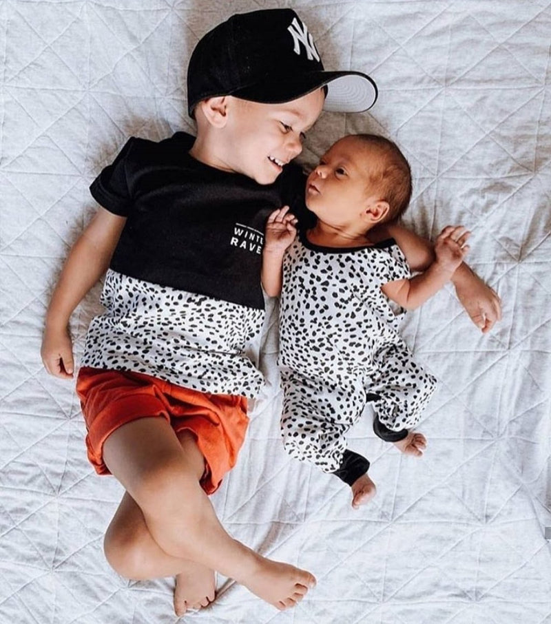 Winter and Raven - Printed Romper