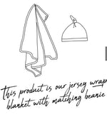 Snuggle Hunny Kids - Cloud Chaser Baby Jersey Wrap & Beanie Set