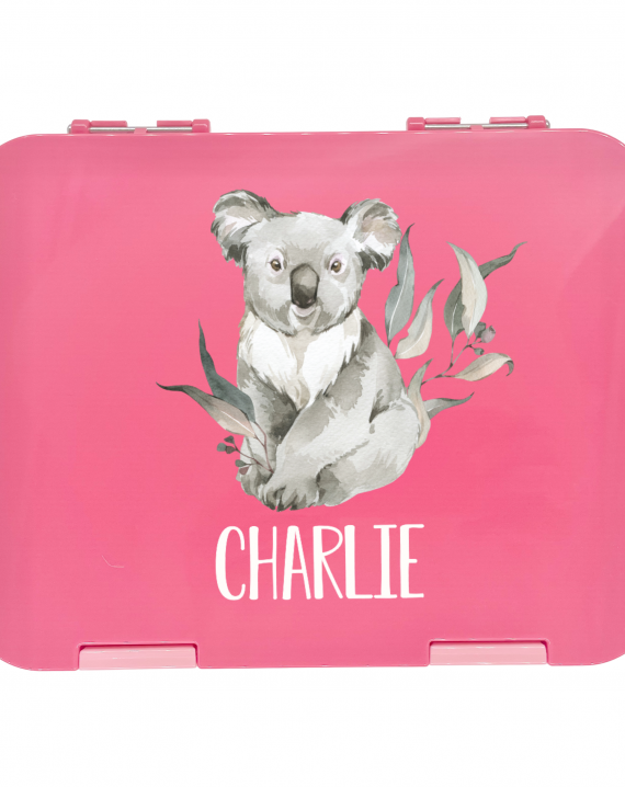 Timber Tinkers - Personalised Bento Box – Koala | Pink or Blue