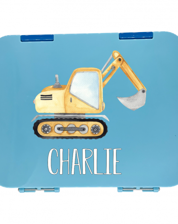 Timber Tinkers - Personalised Bento Box – Little Digger | Pink or Blue