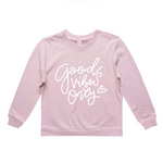 MLW By Design - Good Vibes Only Adult Crew | Black or Pink