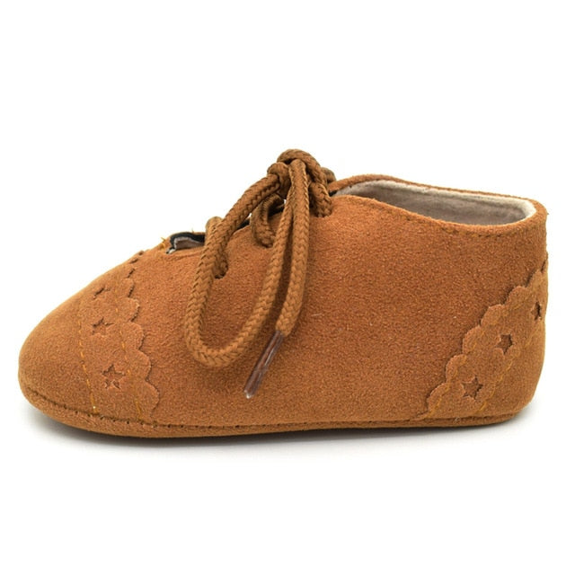 Star Lace Up Shoes | Brown