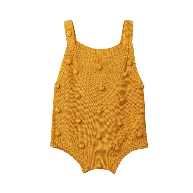 Knitted Dotty Rompers | 4 Colours