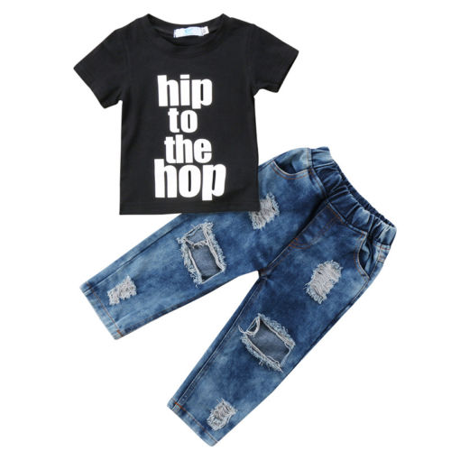 Hip Hop Jeans Set
