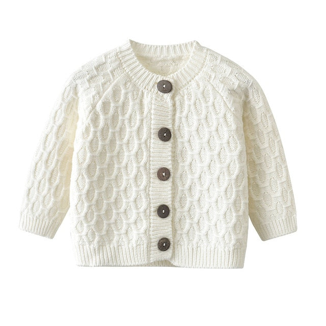 Knit Earth Cardigan | White