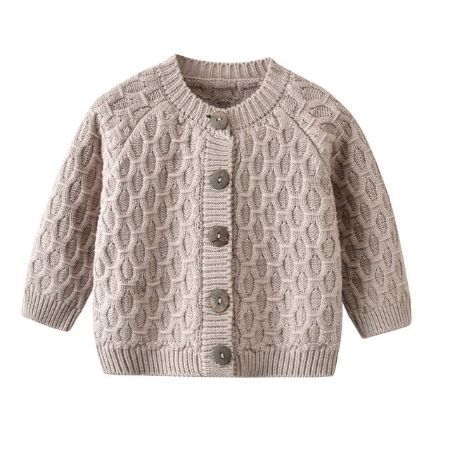 Knit Earth Cardigan | Pink Latte