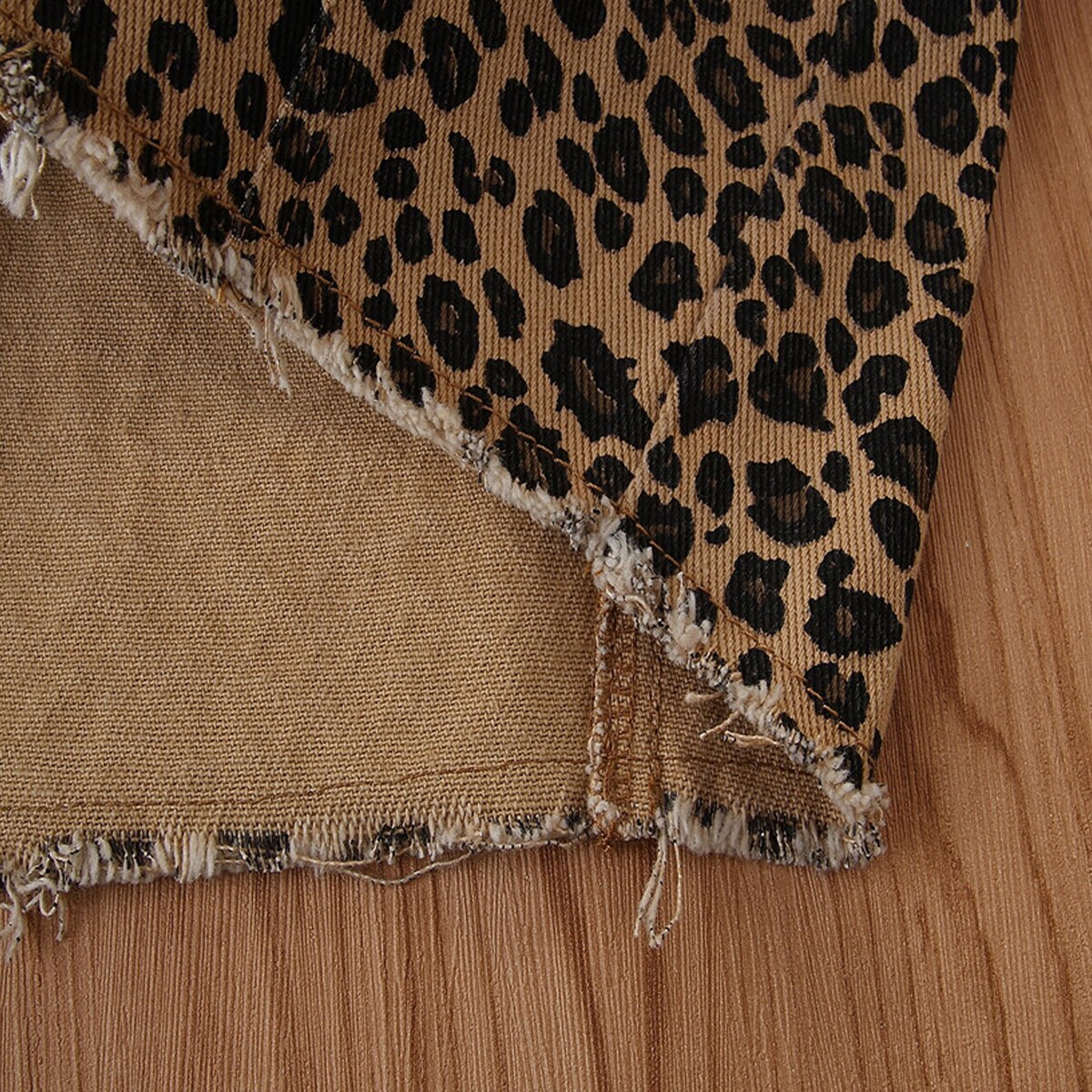 Leopard Frayed Jacket