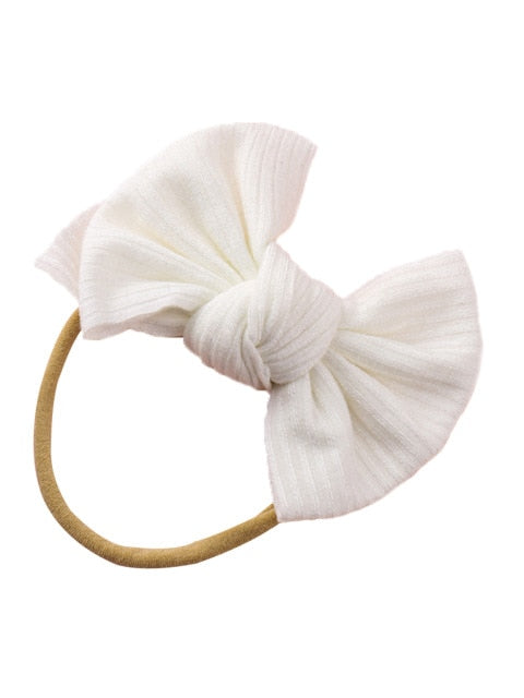 Mini Rib Headband | White