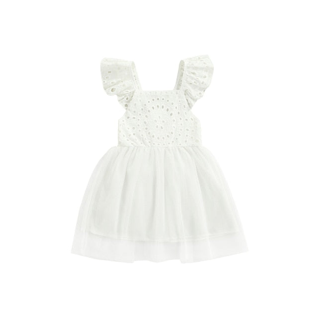 Fantasy Flutter Dress | White